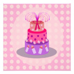 C'est des invitations d'un baby shower de gâteau d