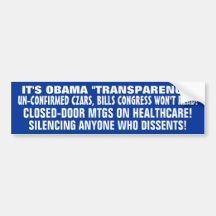 C'est le "TRANSPARENT" d'OBAMA ! ! TSARS NON CONFI Adhésif Pour Voiture
