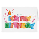 C'est ma carte de lettres d'anniversaire