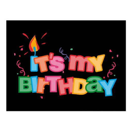 C'est ma carte postale de lettres d'anniversaire