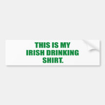 C'EST MA CHEMISE POTABLE IRLANDAISE ADHÉSIF POUR VOITURE