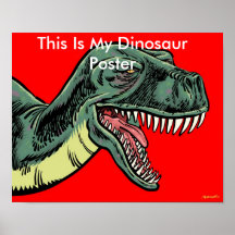 C'est mon affiche de dinosaure