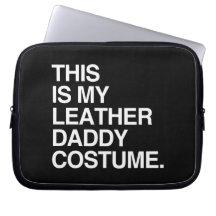 C'EST MON COSTUME EN CUIR DE PAPA TROUSSES ORDINATEUR