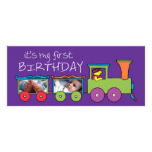 C'est mon premier invitation de train d'anniversai