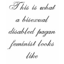 C'est quel féministe païen handicapé bisexuel… t-shirt