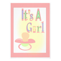 C'est un baby shower de fille faire-parts