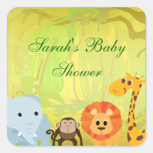 C'est un baby shower de jungle adhésifs