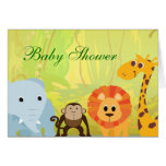 C'est un baby shower de jungle carte de vœux