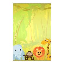 C'est un baby shower de jungle papier à lettre personnalisable