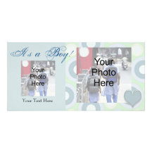 C'est un garçon ! Carte faite sur commande de fair Photocartes
