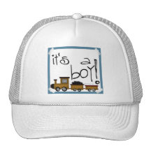 C'est un garçon ! Conception de train Casquette