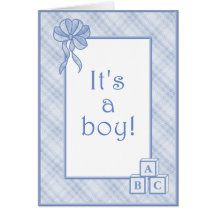 C'est un garçon ! Faire-part de naissance Cartes De Vœux