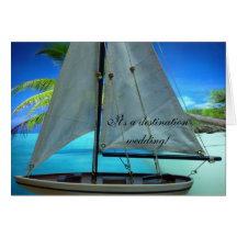 C'est un mariage de destination ! invitation cartes de vœux