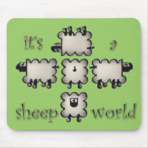 c'est un monde de moutons tapis de souris
