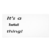 C'est une chose du football ! cartes de vœux avec photo