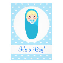 C'est une conception de bébé de garçon invitation personnalisable