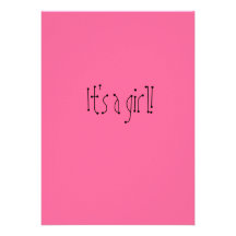 C'est une fille ! faire-parts