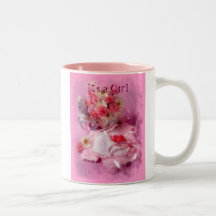 C'est une fille, il est une fille ! tasses