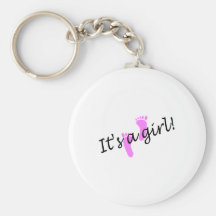 C'est une fille (les pieds roses) porte-clefs