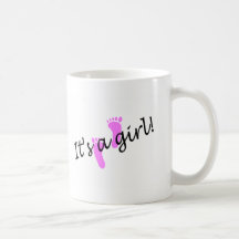 C'est une fille (les pieds roses) tasse