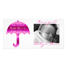 C'est une fille ! Photo de Photocard Photocarte Customisée