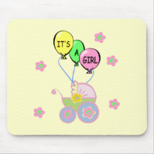C'est une fille ! tapis de souris