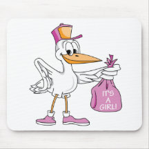 C'est une fille ! tapis de souris