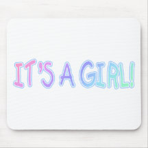 C'est une fille ! tapis de souris