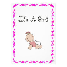 C'est une invitation de baby shower de fille