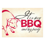 C'est une invitation épicée de partie de BBQ et de