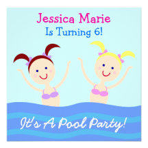 C'est une réception au bord de la piscine ! invitation