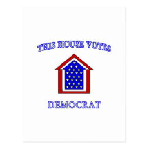 Cette Chambre vote Démocrate Carte Postale