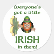 Chacun a obtenu irlandais autocollant