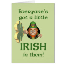 Chacun a obtenu irlandais carte de vœux