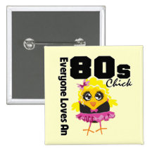 Chacun aime un poussin 80s badge avec épingle