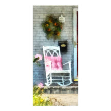Chaise de basculage avec le coussin rose carte double customisable