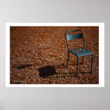 Chaise de jardin poster