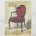 Chaise et couronne royales prospectus