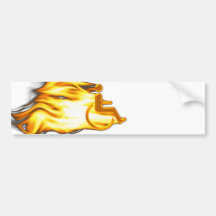 Chaise flamboyante autocollants pour voiture