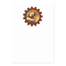 Chalumeau de travailleur de soudeuse rétro modèle de carte de visite