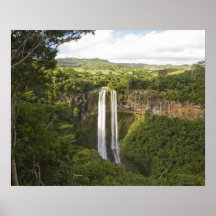 Chamarel Cascade-haut sur les Îles Maurice, plus d Posters