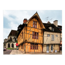 Chambre du dauphin en carte postale de Troyes Fran