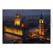 Chambres du Parlement, Big Ben, Westminster Carte De Vœux