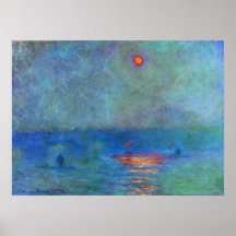 Chambres du Parlement - Claude Monet Affiche