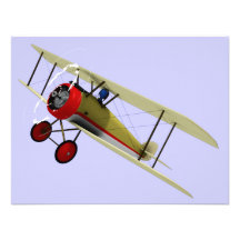 Chameau et pilote de Sopwith Faire-part Personnalisé