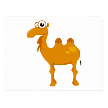 Chameau mignon cartes postales
