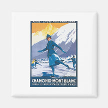 Chamonix Mont Blanc Magnets Pour Réfrigérateur
