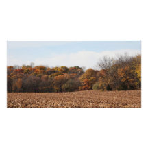 Champ d'automne impressions photographiques