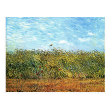 Champ de blé avec une alouette, Vincent van Gogh Cartes Postales