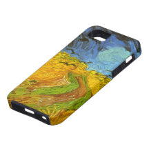 Champ de blé de Van Gogh avec les oiseaux vintages Coques iPhone 5 Case-Mate